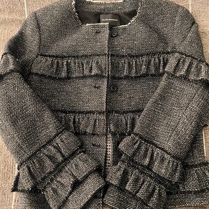 Club Monaco Black and White Tweed Jacket